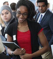 Brandywine student participates at career fair